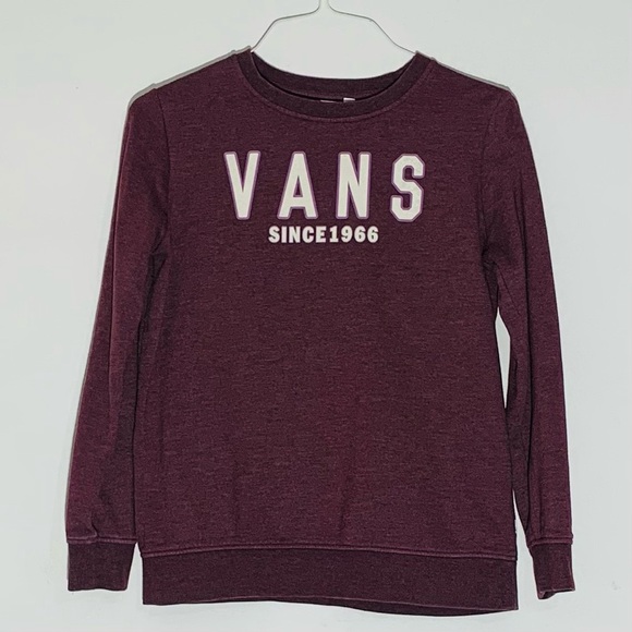 Vans Other - Vans Youth Burgundy Sweatshirt SZ M